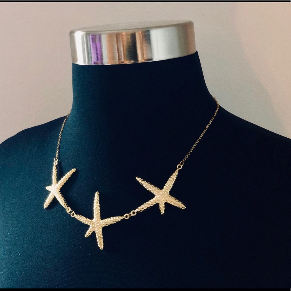 Gold Starfish Necklace